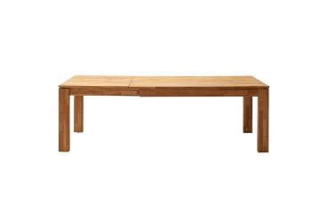 4-F-AZ-Tisch ANTHE  160(240) / 77 / 90 cm Wildeiche MASSIV geölt